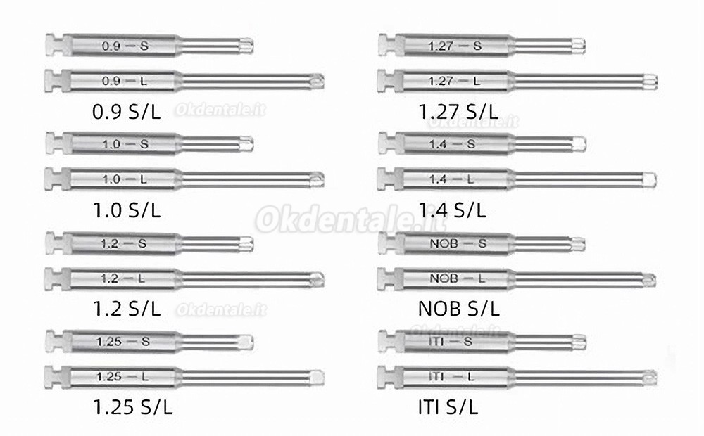 Kit chiave dinamometrica elettrici per impianti dentali / Cacciavite per impianti 10-50N